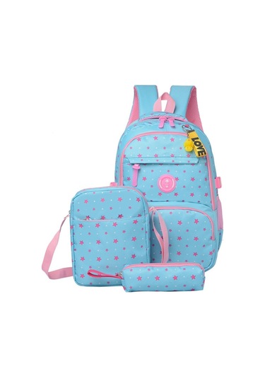 Sones 3 Psc/sets Genç Kızlar İçin Moda Okul Sırt Çantası Koyu Mavi