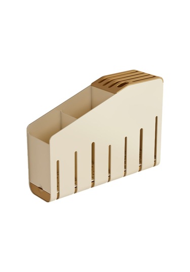 Suntek Çatal Bıçak Takımı Alet Kurutma Rafı Çubuk Beyaz