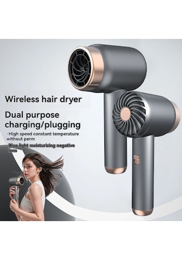 Lixiaqu01 Ev Kullanımı İçin Kablosuz Şarj Saç Kurutma Makinesi,