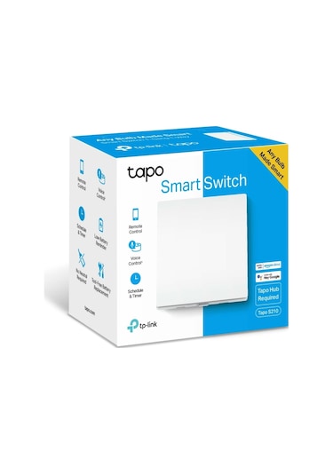 TP-Link Tapo S210 Wi-Fi Akıllı Işık Anahtarı 1 Düğme - 1 Yol