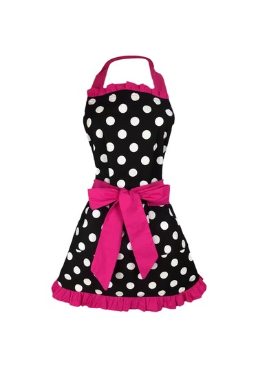 Dinosaurs Cep Bib Yemek Şefi İle Şık Kadın Önlük Şef Bowknot Mutfak Restoranı Gül Kırmızı Altın