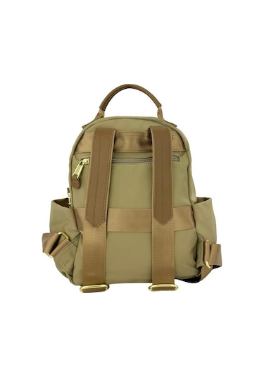 Bolsas Saten Kumaş Kadın Sırt Çanta Bej 1045 Bej