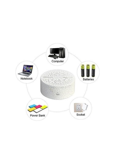 Metabagua 3d Led Gece Lambası, 16 Renkler Masaüstü Dekorasyon, Usb Touch Uzaktan Gece Lambası, Çocuklar Için En Iyi Doğum Günü Noel Hediyesi, Kızlar, Çocuklar Için P6f5ag Renkli