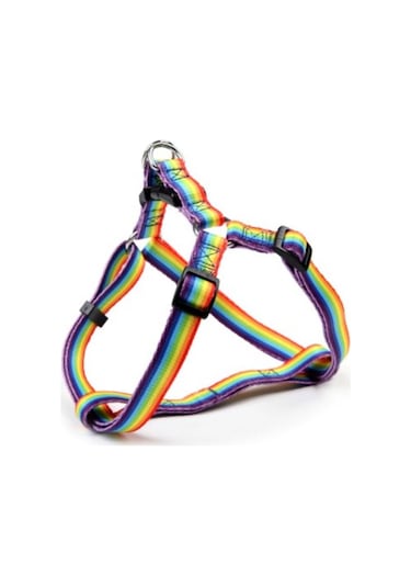 8113-H7L Köpek Göğüs Tasması 2,5 cm.x ön: 55-79 cm./arka:63-95 cm Çok Renkli