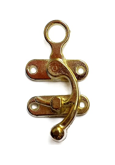 Kancalı Yay Gözü, Ahşap Kutu Klipsi - Küçük, Sarı, 100 Adet Çok Renkli