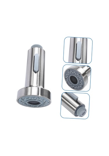 1 Adet Mutfak Lavabosu Aşağı Çekin Musluk Nozul Püskürtücü Fırçalanmış Su Musluk Duş Başlığı Kolay Yemek Yıkama Ve Yüzük İçin Fırçalı Nikel