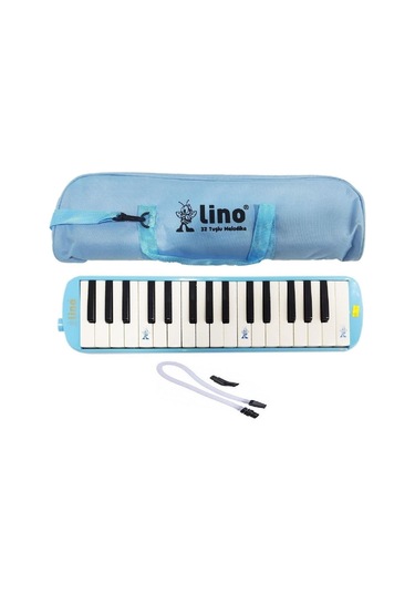 Lino Pastel Mavi Melodika 32 Tuşlu Bez Çantalı Pastel Mavi