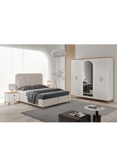 Nevada 6 Kapaklı Komple Mdf Yatak Odası Takımı