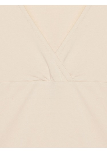 Dilvin 32758 V Yaka Kısa Kollu T-shirt-taş