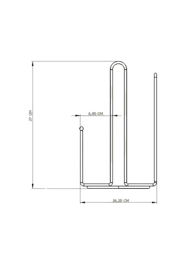 Edora Home Turuncu Kağıt Rulo Havluluk Ayraçlı - Metal Paslanmaz Turuncu