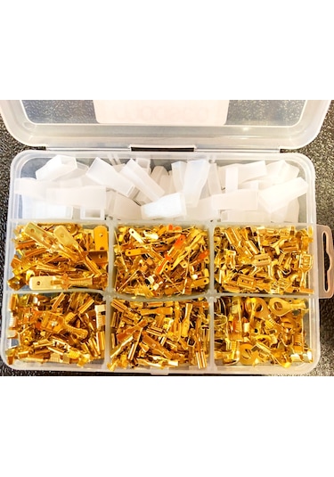 maasco 275 Adet Sarı Terminal Seti Kablo Ucu Kutulu oto tip pabuç