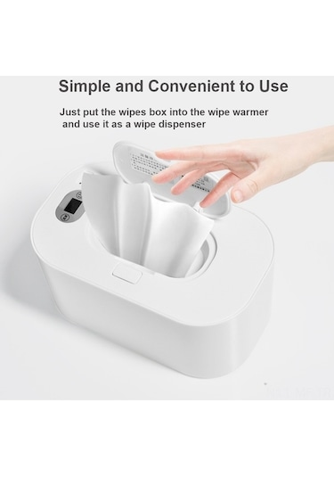 Didadodo Usb Güçlü Bebek Islak Mendil Isıtıcı - Dijital Ekranlı, 45 C, Taşınabilir Küçük Tasarım