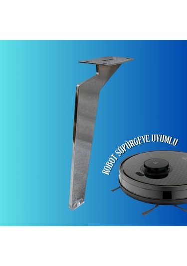 20 Cm Metal Tabanca Ayak Koltuk Ayağı Mobilya Ayağı Ünite Ayağı Konsol Ayağı Puf Berjer Ayağı Krom