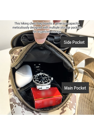 Kamuflaj Büyük Kapasiteli Göğüs Çantası Açık Hava Kamp Y28584agr Diğer