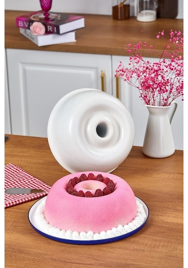 Taç Döküm Drop Kek Kalıbı Krem