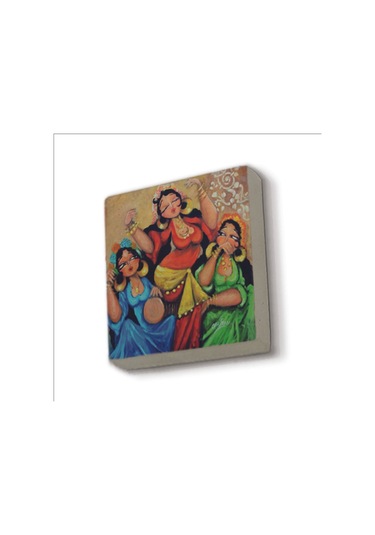 Dans Eden Oryantal Kadınlar Baskılı Taş Magnet 5x5