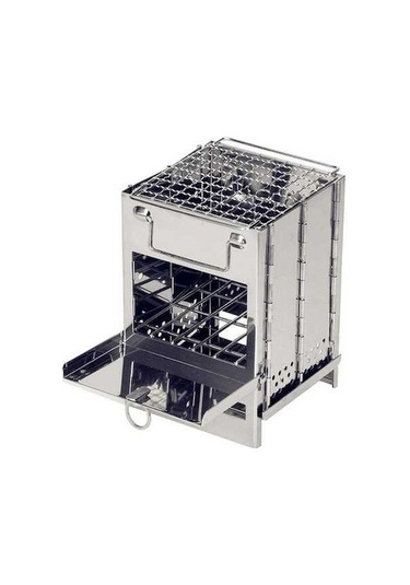 Tongxida Açık Barbekü Izgara Kamp Piknik Katlanır Izgara Gümüş, Hızlı Açılır Model Gümüş