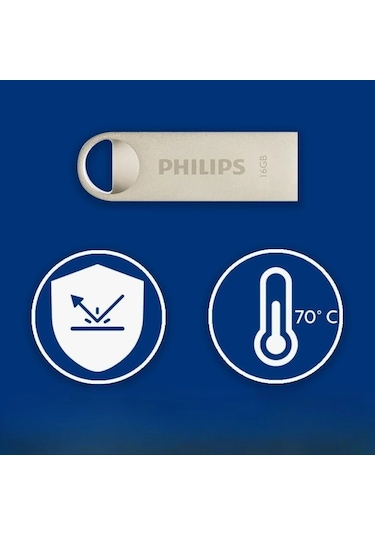 Phılıps 16gb Usb 2.0 25/10mb/s Fm16fd160b/00