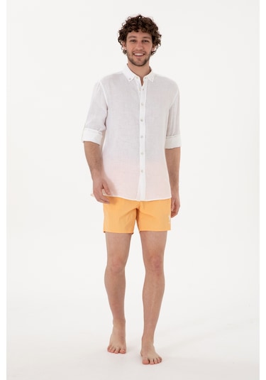 U.s. Polo Assn. Erkek Kavun Deniz Şortu 50300032-vr202 Kavun Çok Renkli