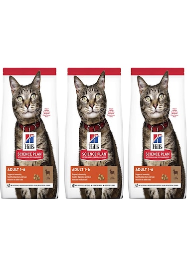 Hill's Science Plan Kuzu Etli Yetişkin Kedi Maması 3 x 3 KG