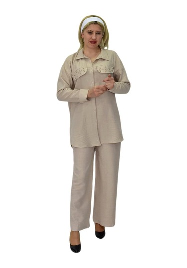 Kadın Ayrobin İkili Bluz Pantolon Takım Bgl-st03710 001