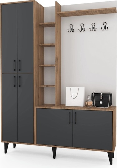 Berlin Portmanto - Atlas Çam - Antrasit