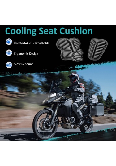 Motosiklet Koltuk Minderi, Evrensel Ön Soğutmalı Motosiklet Koltuk Minderi Kaymaz 3d Koltuk Kılıfı Motosikletler Scooterlar İçin