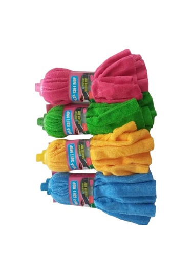 Mega Soft 4 Adet Mega Mikrofiber Havlu Paspas Mop Xl Yedek Ucu