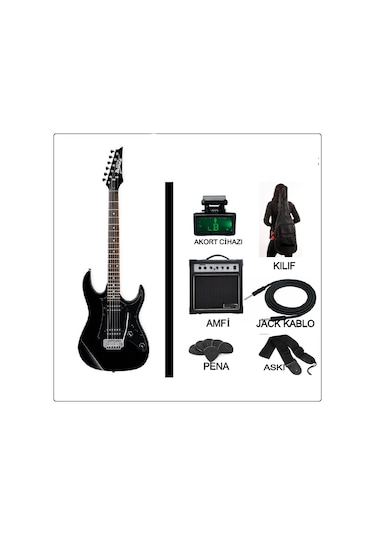 Ibanez Grx20 Bkn Elektro Gitar Set 2