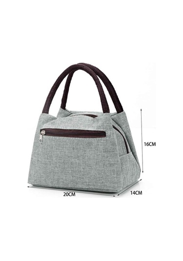 Öğle Yemeği Çantası Oxford Taşınabilir Soğutucu Öğle Yemeği Çantası Tuval Piknik Tote Çantaları Erkekler Kadınlar İçin Isı Yalıtımlı Omuz Çantaları 3 Siyah