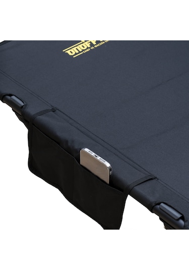 Askeri Kampet Katlanır Kamp Yatağı Demonte Çantalı 120kg Taşıma 2,5kg Siyah