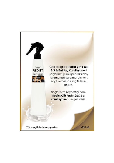 Redist İki Fazlı Milk Honey Fön Suyu 400 Ml