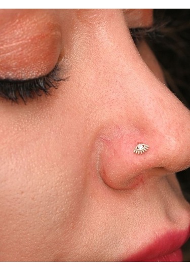 Gümüş Zirkon Taş Göz Figür Hızma 925 Ayar Hızma-hızma42 Gümüş