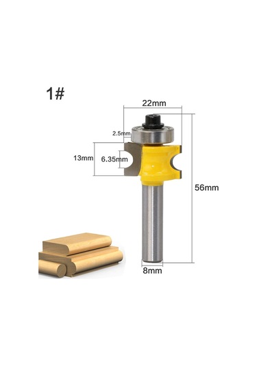 Sones 8-saplı Rulmanlı Pozitif Yarım Dairesel Kesici Gravür Makinesi Ağaç İşleme Kesici, Model: No. 1