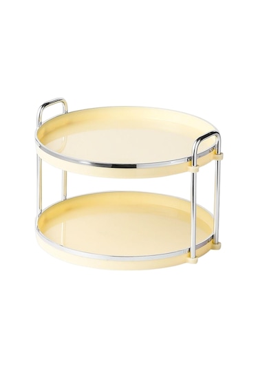 Suntek 2 Katlı Sayaç Tepsi Oturma Odası Kozmetik Depolama