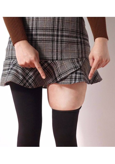 Kadın Siyah Yüksek Bel Korse Tayt Siyah