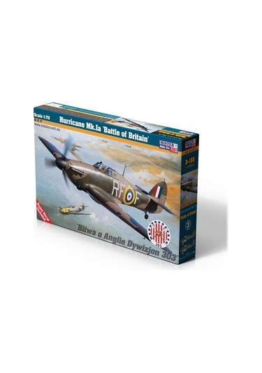 Mistercraft D180 1/72 Hurricane Mk.ıa Britanya Savaşı Savaş Savaş Uçağı Plastik Model Kiti