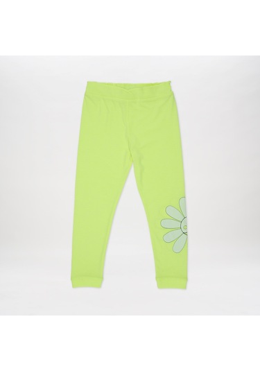 Panço Kız Çocuk Baskı Detaylı 2'li Takım Sarı 2411gk17001-4478 001