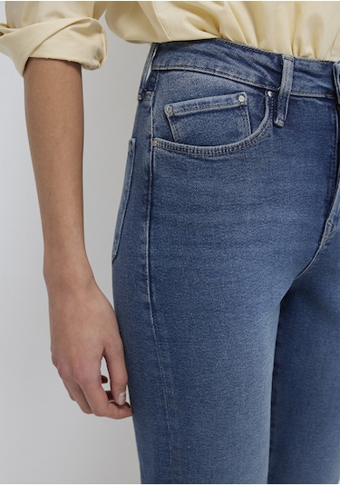 Mavi - Star Gold Shape Puslu Koyu Mavi Jean Pantolon 101077-90534 Koyu Mavi