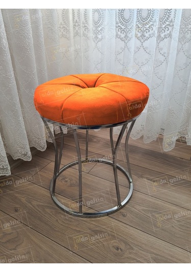 Kum Saati Dilimli Makyaj Pufu Gümüş Turuncu