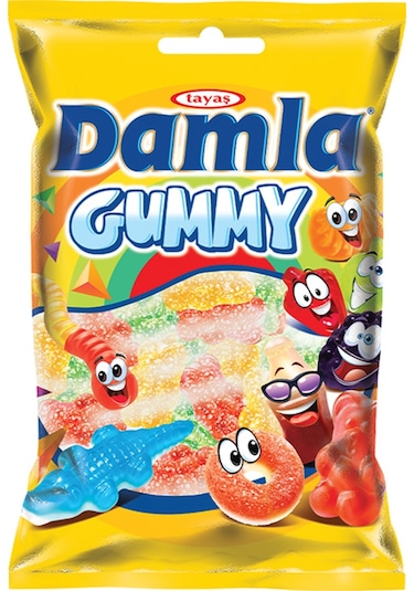 Tayaş Damla Gummy Bears Sour Jel Şeker 1 KG