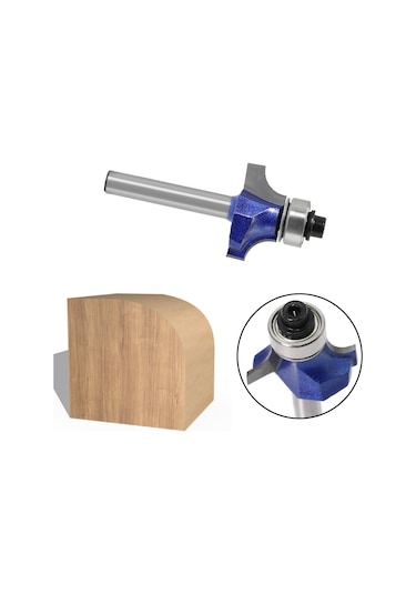 Mufunye Ahşap İşleme Profesyonel Yuvarlak Uç Freze: Keskin Ve Hassas Köşe Yuvarlama, Cnc Ve Freze Makineleri İçin Dayanıklı Uç 6 1/2