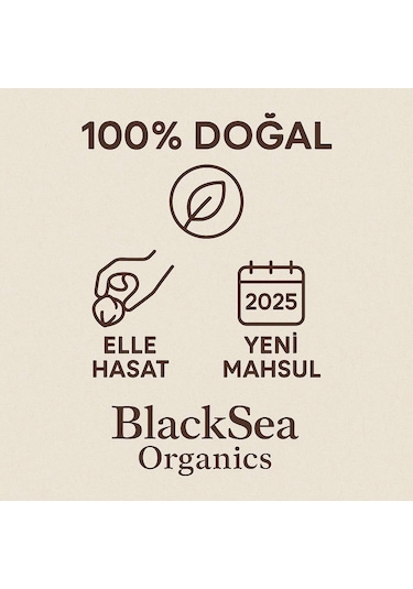Blacksea Organics 2025 Yeni Mahsul Kabuklu Fındık 500 G