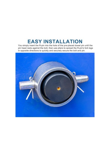 20 Pcs Hitch Pim Klipsi, 5mm X 100mm R Klipler Renkli Çinko Yay Çelik Tespit Tel Saç P