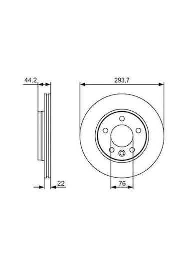 Volkswagen Caravelle T5 2.0tdı 2009-2015 Bosch Arka Disk 2 Adet