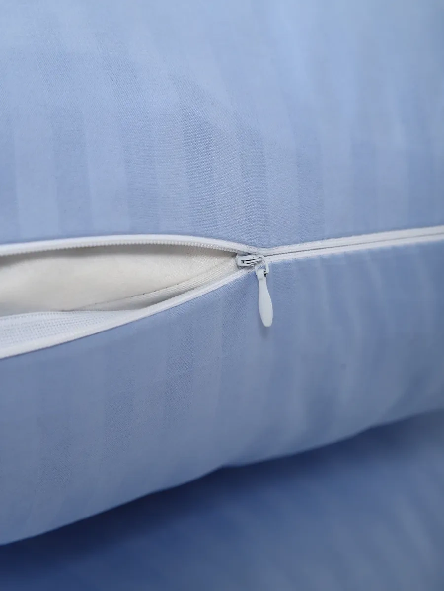 Inteteks Fermuarlı 50x70 2 Adet Çizgili Polısaten Yastık Kılıfları 249068195 Lavanta