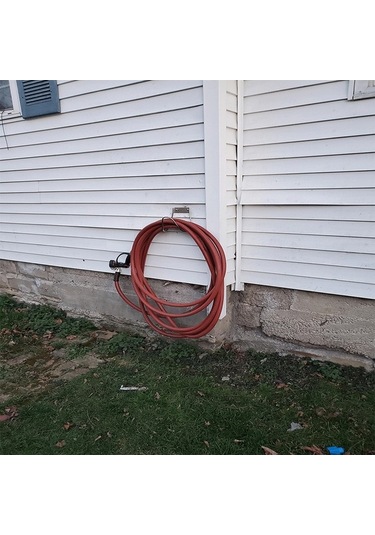 Pazly Paslanmaz Çelik Bahçe Hortum Organizatörü - Duvar Montajlı, 6.3x7x6.3 İnç, Ağır Hizmet, Patio Ve Garaj İçin