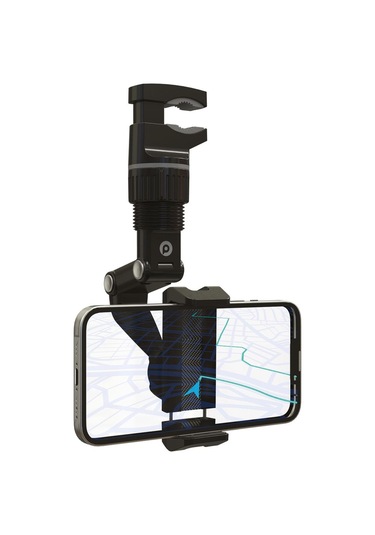 Polosmart PSM80 Mandallı Dikiz Aynası Araç Telefon Tutacağı Siyah