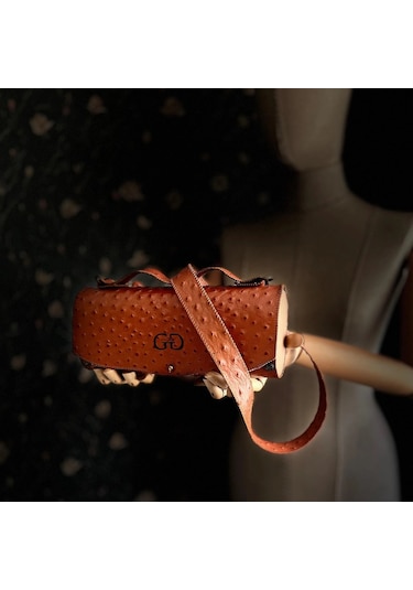 Hakiki Deri, El Yapımı Bayan Çanta, Bayan Cüzdan Larissa V33 Turuncu