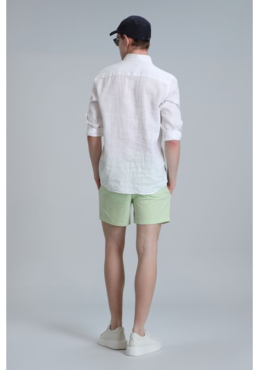 Lufian Erkek Strıped Deniz Şortu 111220087 Yeşil